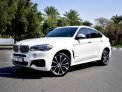 White BMW X6 M50i 2018 for rent in Dubai 6